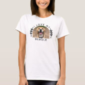 Ik hou van mijn Beagle Dog Foto T-shirt (Voorkant)