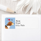 Ik hou van mijn Beagle Etiket (Insitu)