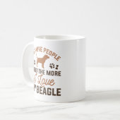Ik hou van mijn beagle koffiemok (Voorkant links)