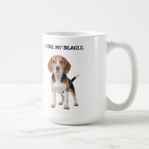 Ik hou van mijn beagle koffiemok