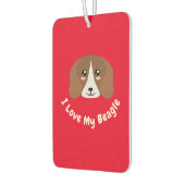 Ik hou van Mijn Beagle Luchtverfrisser (Links)