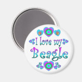 Ik hou van mijn beagle magneet (Voorkant / Achterkant)