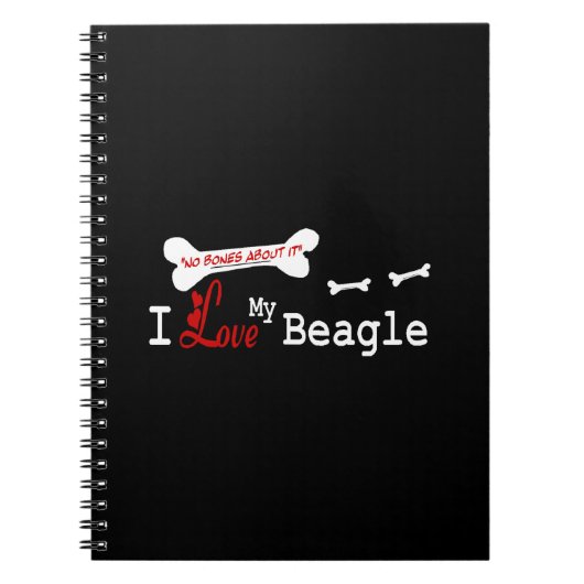 Ik hou van mijn beagle notitieboek (Voorkant)