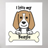Ik hou van mijn beagle poster (Voorkant)