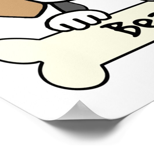 Ik hou van mijn beagle poster (Hoek)