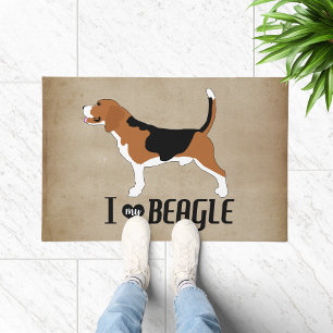 Ik hou van mijn Beagle Rustic Deurmat