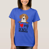 Ik hou van mijn beagle t-shirt (Voorkant)