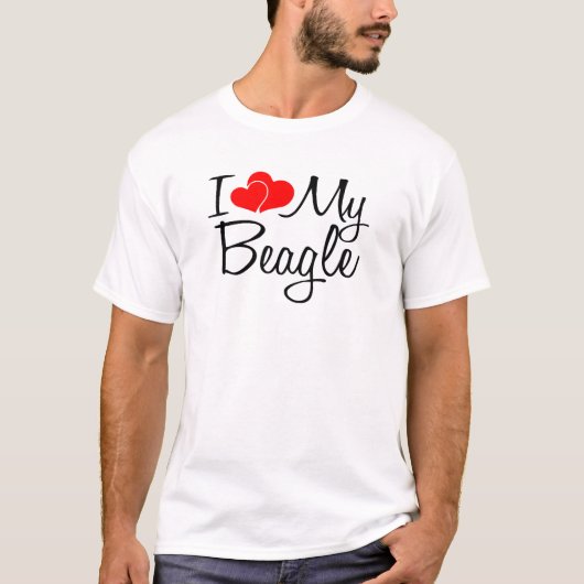 Ik hou van mijn beagle t-shirt (Voorkant)