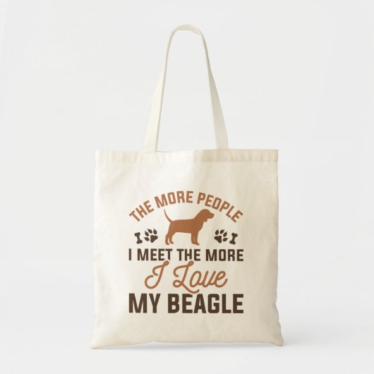 Ik hou van mijn beagle tote bag (Voorkant)