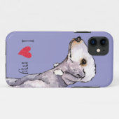 Ik hou van mijn Bedlington Terrier Case-Mate iPhone Case (Achterkant (horizontaal))