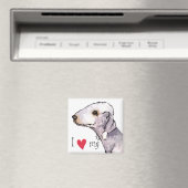 Ik hou van mijn Bedlington Terrier Magneet (Insitu (Vaatwasser))