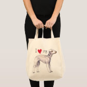 Ik hou van mijn Bedlington Terrier Tote Bag (Voorkant (product))