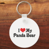 Ik hou van mijn Beer Panda Sleutelhanger (Voorkant)