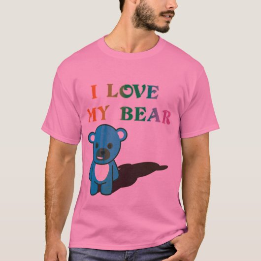 Ik hou van mijn Beer T-shirt (Voorkant)