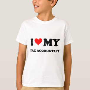 Ik hou van mijn belastingaccountant t-shirt