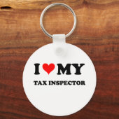 Ik hou van mijn belastinginspecteur sleutelhanger (Voorkant)