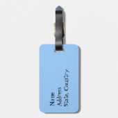 Ik hou van mijn Belgische Malinois Bagagelabel (Achterkant verticaal)