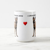 Ik hou van mijn Belgische Malinois Koffiemok (Center)