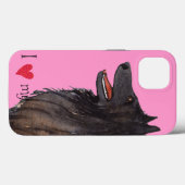 Ik hou van mijn Belgische Sheepdog Case-Mate iPhone Case (Achterkant (horizontaal))