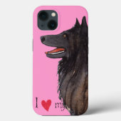 Ik hou van mijn Belgische Sheepdog Case-Mate iPhone Case (Achterkant)