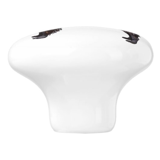 Ik hou van mijn Belgische Sheepdog Keramische Knop (Zijkant)