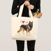 Ik hou van mijn Belgische Tervuren Grote Tote Bag (Voorkant (product))