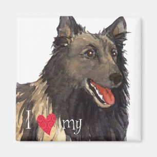 Ik hou van mijn Belgische Tervuren Magneet