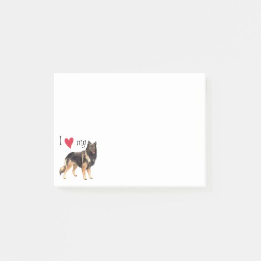Ik hou van mijn Belgische Tervuren Post-it® Notes (Voorkant)