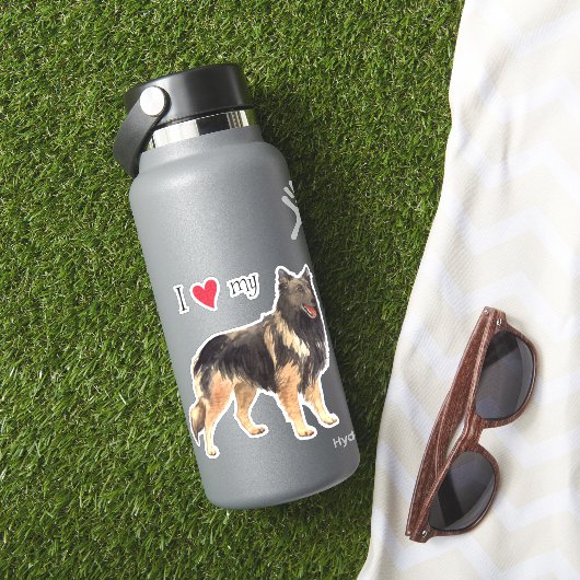 Ik hou van mijn Belgische Tervuren Vinyl Sticker (HydroFlask Insitu)