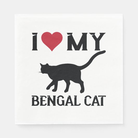 Ik hou van mijn Bengaalse kat Servet (Voorkant)
