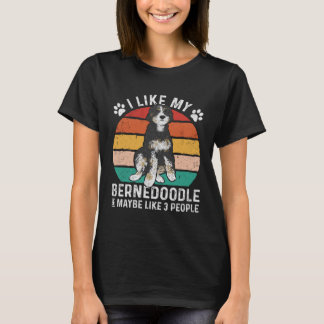 Ik hou van mijn bernedoodle en misschien wel van 3 t-shirt
