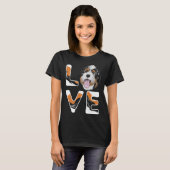 Ik hou van mijn bernedoodle schattige bernedoodle t-shirt (Voorkant volledig)