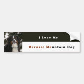 Ik hou van mijn Bernese Mountain Dog Bumpersticker (Voorkant)
