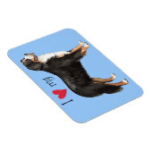 Ik hou van mijn Bernese Mountain Dog Magneet (Rechterzijde)