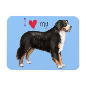 Ik hou van mijn Bernese Mountain Dog Magneet (Horizontaal)