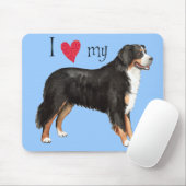 Ik hou van mijn Bernese Mountain Dog Muismat (Met muis)