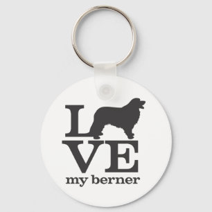 Ik hou van mijn Bernese Mountain Dog Sleutelhanger