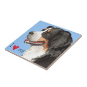 Ik hou van mijn Bernese Mountain Dog Tegeltje (Zijkant)