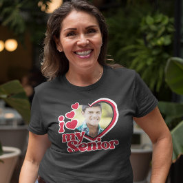 Ik hou van mijn beste Afstudeerder Foto Aangepast T-shirt