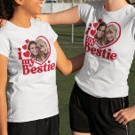 Ik hou van mijn beste foto op maat t-shirt<br><div class="desc">Op zoek naar een schattig cadeau voor je bijen? Dit leuke hartontwerp kan gepersonaliseerd worden met een favoriete foto.</div>