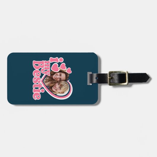 Ik hou van mijn beste hart foto bagagelabel (Voorkant horizontaal)