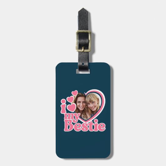 Ik hou van mijn beste hart foto bagagelabel (Voorkant verticaal)