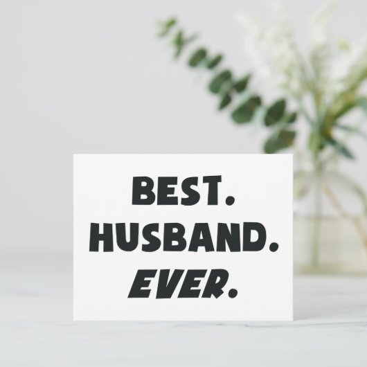 Ik hou van mijn beste man ooit briefkaart (Staand voorkant)