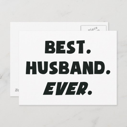 Ik hou van mijn beste man ooit briefkaart (Voorkant / Achterkant)