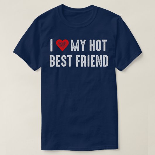 Ik hou van mijn beste vriend BFF T-shirt (Design voorkant)