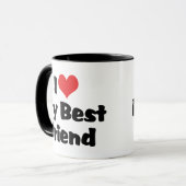 Ik hou van mijn beste vriend(in) - BFF Mok (Voorkant links)