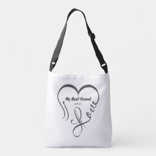 Ik hou van mijn beste vriend • Knuffel expert Crossbody Tas