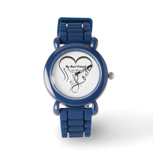 Ik hou van mijn beste vriend • Knuffel expert Horloge (Voorkant)