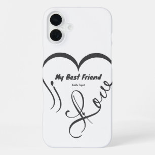 Ik hou van mijn beste vriend • Knuffel expert iPhone 16 Plus Hoesje