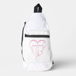 Ik hou van mijn beste vriend • Knuffel expert Sling Bag